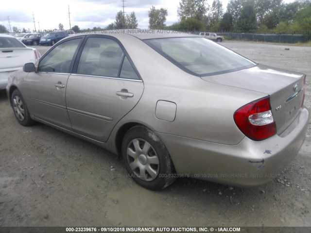 4T1BE32K23U650225 - 2003 TOYOTA CAMRY LE/XLE/SE Қоңыр фото 3