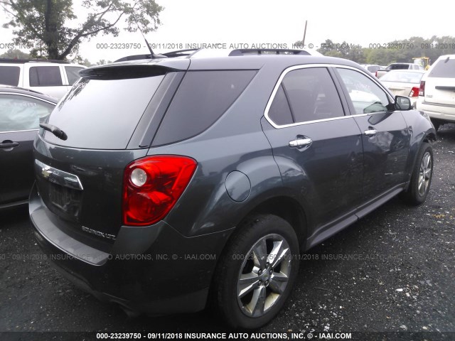 2CNFLGEY4A6263055 - 2010 CHEVROLET EQUINOX LTZ GRAY photo 4