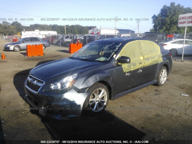 4S3BMCC6XE3020759 - 2014 SUBARU LEGACY 2.5I PREMIUM GRAY photo 2