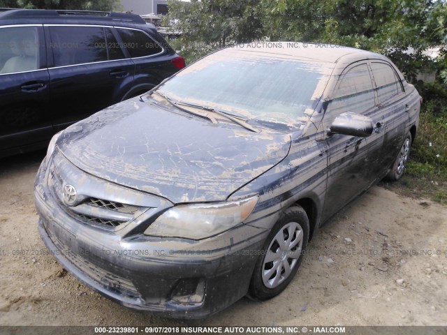 2T1BU4EE7BC741926 - 2011 TOYOTA COROLLA S/LE GRAY photo 2