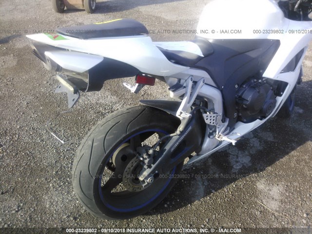 JH2PC40097M006421 - 2007 HONDA CBR600 RR WHITE photo 6