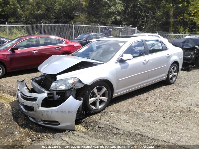 1G1ZC5EU5BF342995 - 2011 CHEVROLET MALIBU 1LT ვერცხლისფერი ფოტო 2