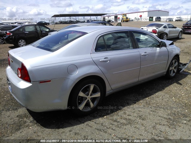 1G1ZC5EU5BF342995 - 2011 CHEVROLET MALIBU 1LT ვერცხლისფერი ფოტო 4