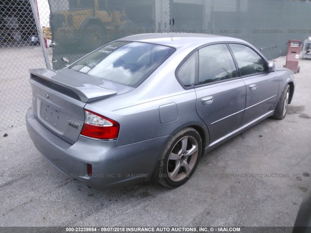 4S3BL626797224634 - 2009 SUBARU LEGACY 2.5I LIMITED GRAY photo 4