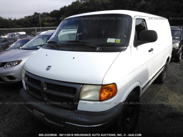 2D7HB11X13K509232 - 2003 DODGE RAM VAN B1500 WHITE photo 2