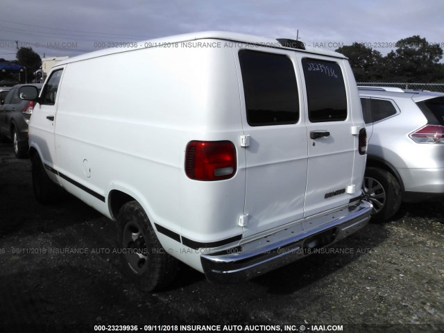 2D7HB11X13K509232 - 2003 DODGE RAM VAN B1500 WHITE photo 3