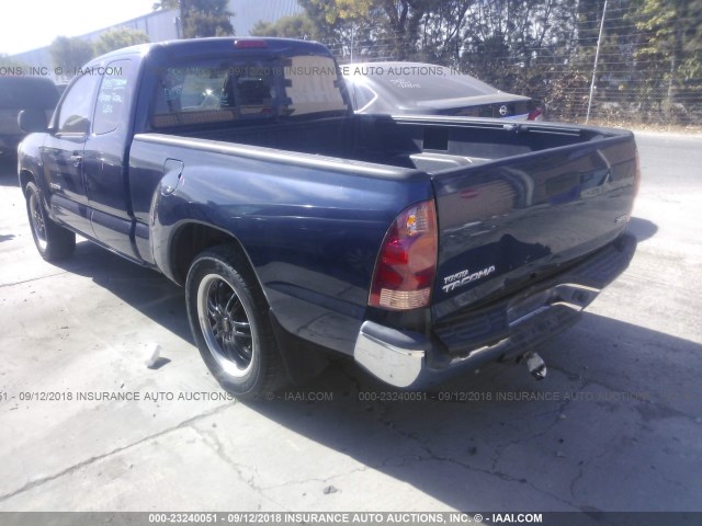 5TETX22N65Z015204 - 2005 TOYOTA TACOMA ACCESS CAB Blau Foto 3