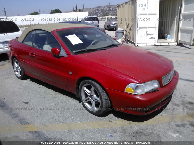 YV1NC53D61J024267 - 2001 VOLVO C70 TURBO RED photo 1