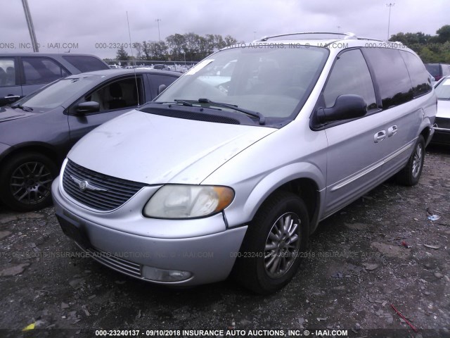 2C8GT64LX3R125240 - 2003 CHRYSLER TOWN & COUNTRY LIMITED SILVER photo 2