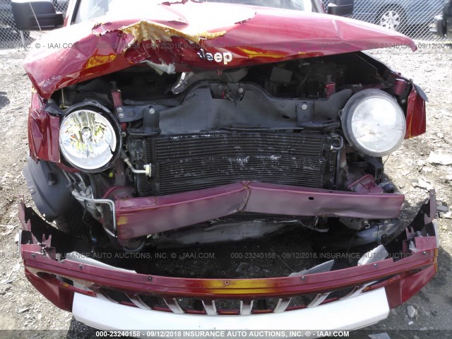 1J8FF48W58D693816 - 2008 JEEP PATRIOT LIMITED MAROON photo 6