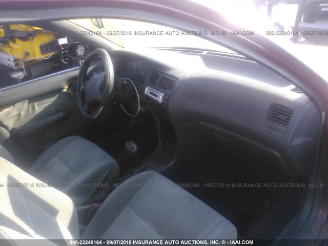 JT2AE09E3P0023702 - 1993 TOYOTA COROLLA LE/DX წითელი ფოტო 5