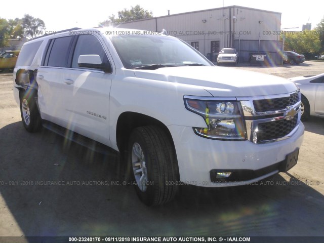 1GNSKHKC9HR235679 - 2017 CHEVROLET SUBURBAN K1500 LT WHITE photo 1