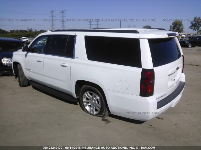 1GNSKHKC9HR235679 - 2017 CHEVROLET SUBURBAN K1500 LT WHITE photo 3