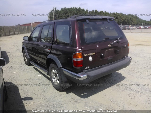 JN8AR05Y9VW159276 - 1997 NISSAN PATHFINDER LE/SE/XE BURGUNDY photo 3