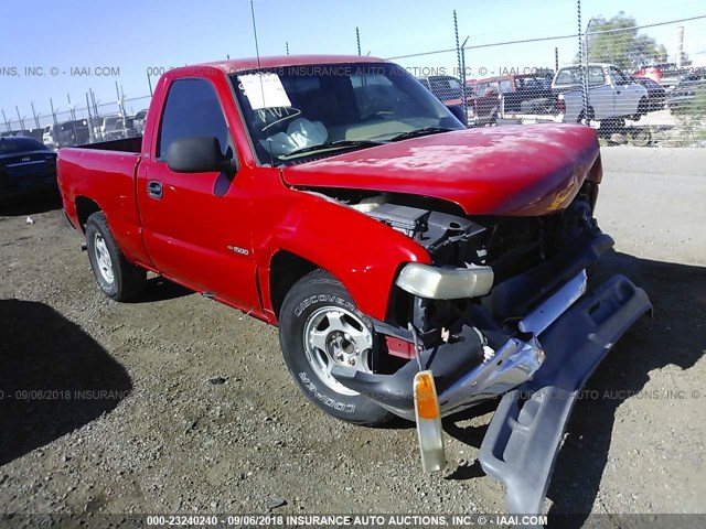 1GCEC14W71Z154414 - 2001 CHEVROLET SILVERADO C1500 RED photo 1