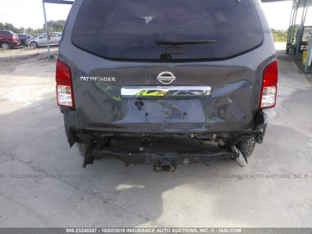 5N1AR1NN3CC602572 - 2012 NISSAN PATHFINDER S/LE/SE GRAY photo 6