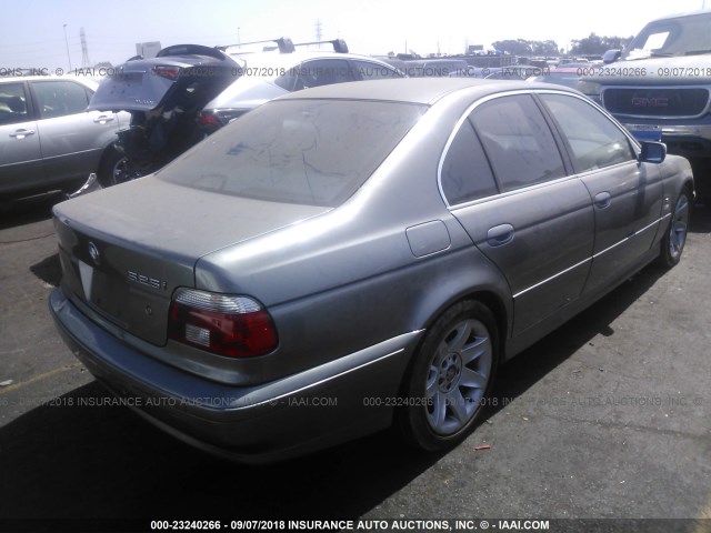 WBADT43423G035274 - 2003 BMW 525 I AUTOMATIC GRAY photo 4