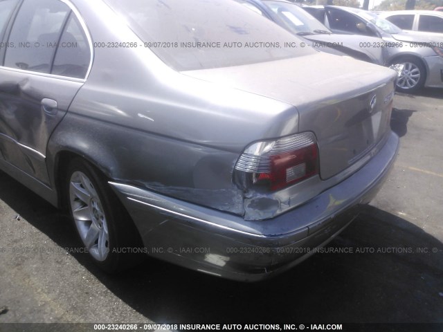 WBADT43423G035274 - 2003 BMW 525 I AUTOMATIC GRAY photo 6
