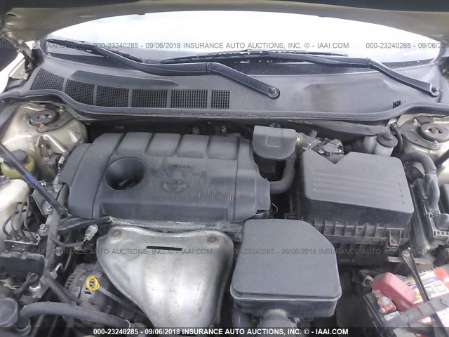 4T1BF3EK7BU670395 - 2011 TOYOTA CAMRY SE/LE/XLE ოქროსფერი ფოტო 10