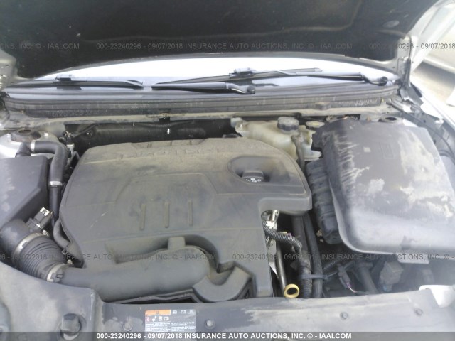 1G1ZB5EBXAF273740 - 2010 CHEVROLET MALIBU LS ვერცხლისფერი ფოტო 10