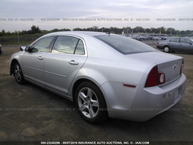 1G1ZB5EBXAF273740 - 2010 CHEVROLET MALIBU LS ვერცხლისფერი ფოტო 3