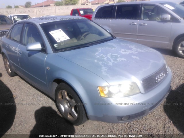 WAUJC68E44A111372 - 2004 AUDI A4 1.8T Light Blue photo 1