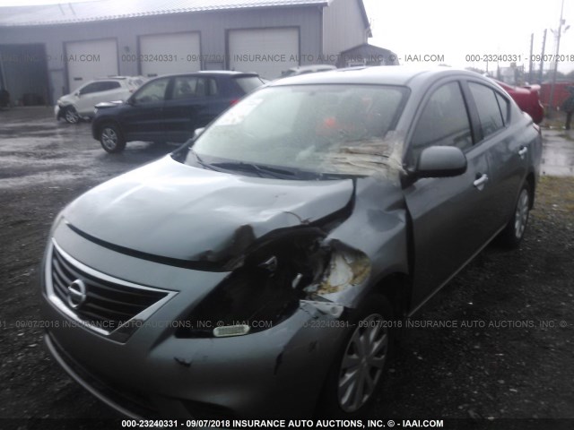 3N1CN7AP8CL855574 - 2012 NISSAN VERSA S/SV/SL GRAY photo 6