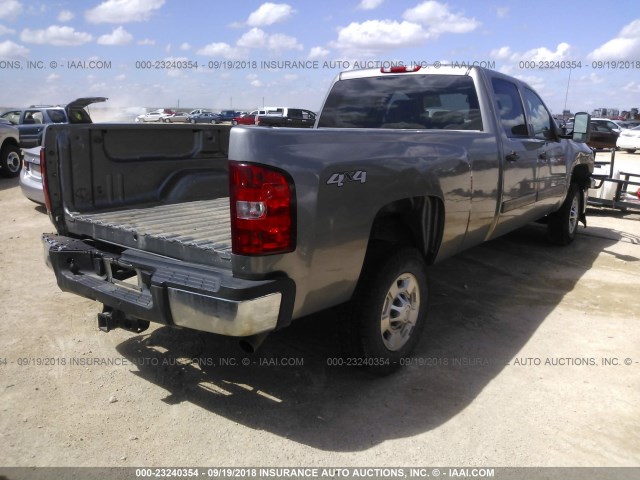 1GC1KXCG9DF142141 - 2013 CHEVROLET SILVERADO K2500 HEAVY DUTY LT GRAY photo 4