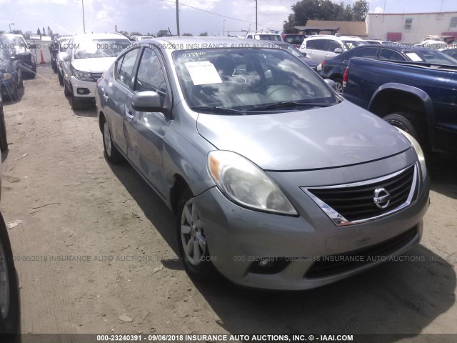 3N1CN7AP8CL816550 - 2012 NISSAN VERSA S/SV/SL GRAY photo 1