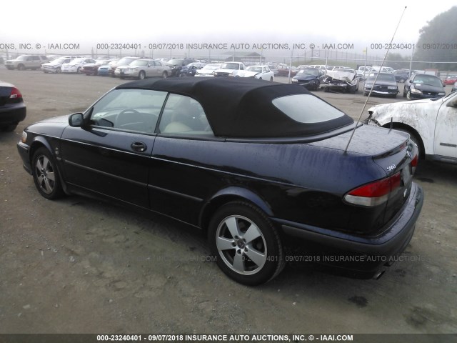 YS3DF78K037002690 - 2003 SAAB 9-3 SE Dark Blue photo 3