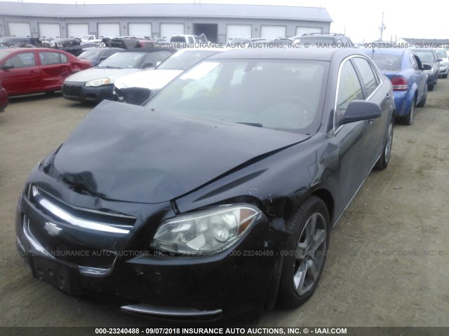 1G1ZC5EBXA4147368 - 2010 CHEVROLET MALIBU 1LT შავი ფოტო 2