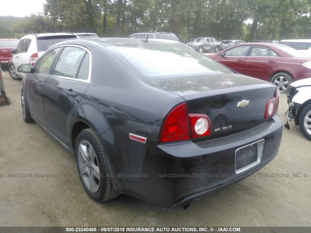 1G1ZC5EBXA4147368 - 2010 CHEVROLET MALIBU 1LT შავი ფოტო 3