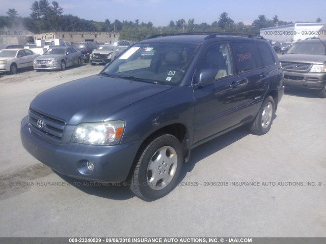 JTEEP21A870215037 - 2007 TOYOTA HIGHLANDER SPORT/LIMITED BLUE photo 2