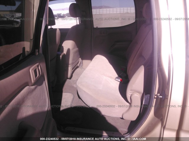 5TEGN92N11Z752658 - 2001 TOYOTA TACOMA DOUBLE CAB PRERUNNER GOLD photo 8