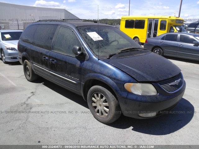 2C8GP54L71R321535 - 2001 CHRYSLER TOWN & COUNTRY LXI BLUE photo 1