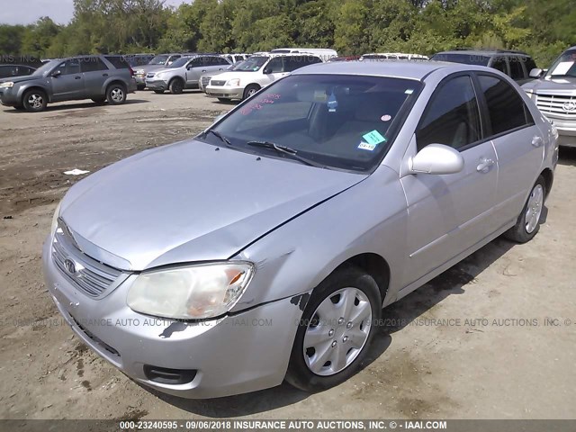 KNAFE121775463013 - 2007 KIA SPECTRA EX/LX SILVER photo 2