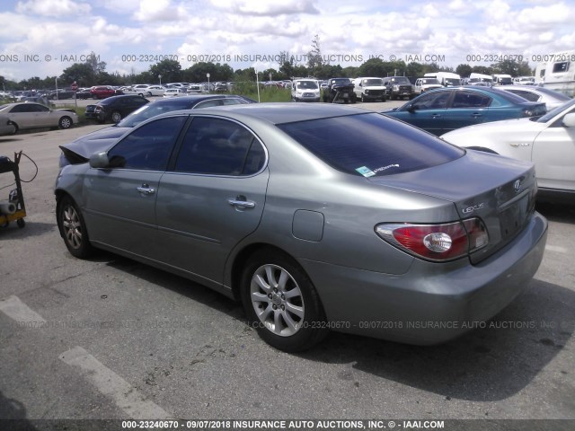 JTHBF30GX20063968 - 2002 LEXUS ES 300 GRAY photo 3