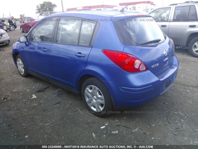 3N1BC1CPXAL441575 - 2010 NISSAN VERSA S/SL BLUE photo 3