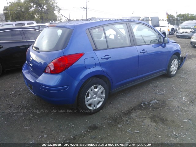 3N1BC1CPXAL441575 - 2010 NISSAN VERSA S/SL BLUE photo 4