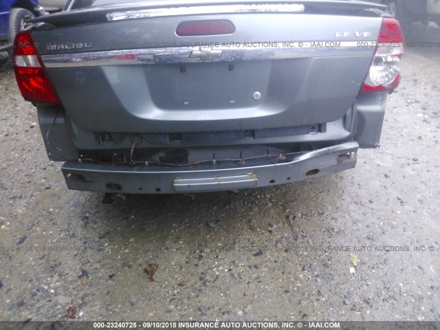 1G1ZT54845F176994 - 2005 CHEVROLET MALIBU LS ნაცრისფერი ფოტო 6