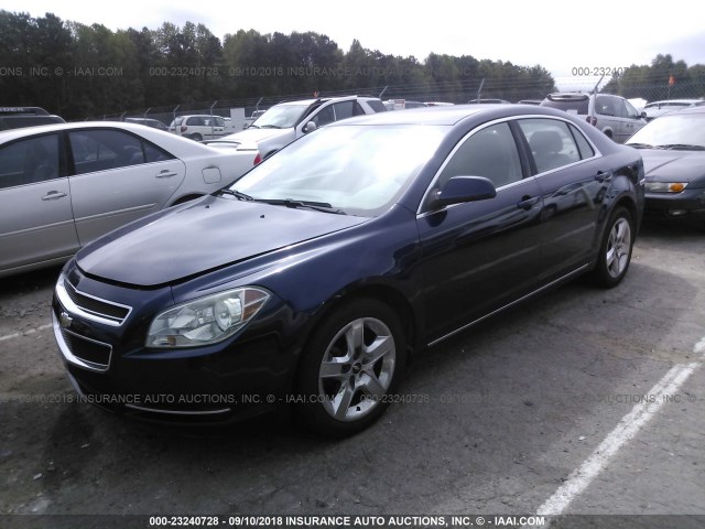 1G1ZH57B39F231952 - 2009 CHEVROLET MALIBU 1LT მუქი ლურჯი ფოტო 2