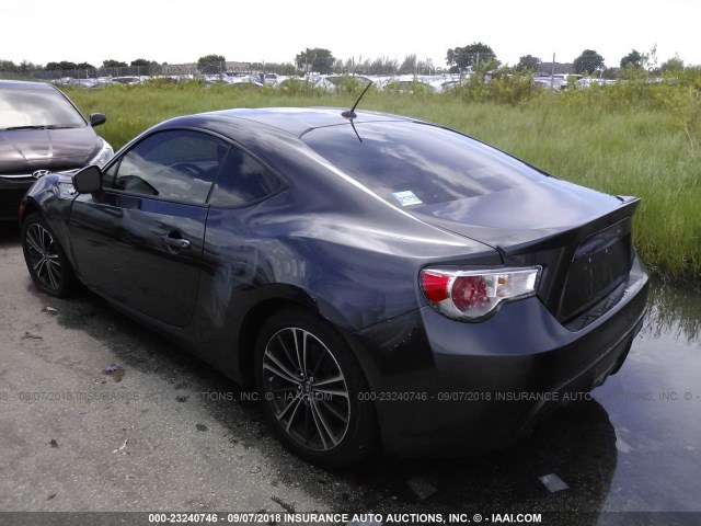 JF1ZNAA17D2719378 - 2013 TOYOTA SCION FR-S BLACK photo 3