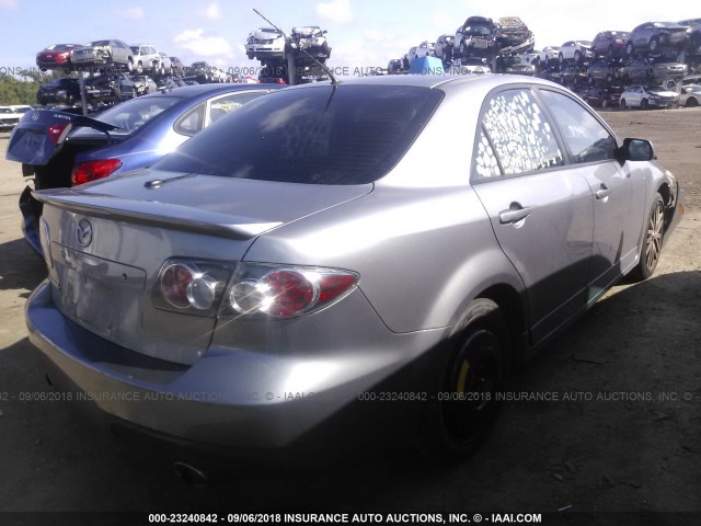 JM1GG12L661105751 - 2006 MAZDA SPEED 6 GRAY photo 4