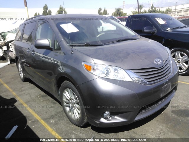 5TDYK3DC3ES512181 - 2014 TOYOTA SIENNA XLE/LIMITED GRAY photo 1