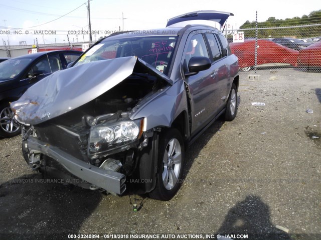 1C4NJCBA6GD648570 - 2016 JEEP COMPASS SPORT GRAY photo 2