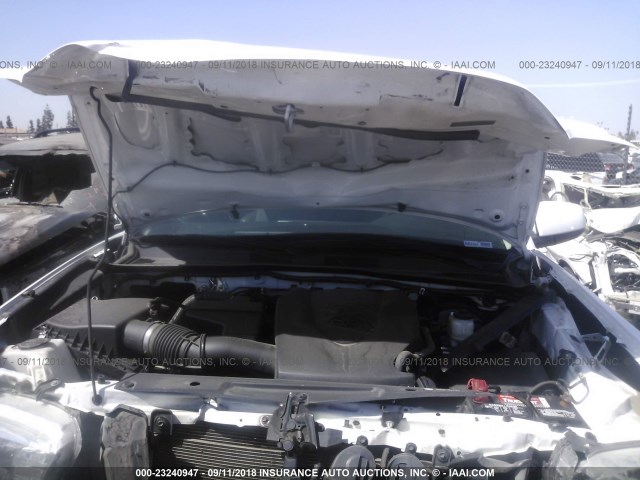 3TMAZ5CN8GM024911 - 2016 TOYOTA TACOMA DBL CAB/SR5/TRD SPORT/OR WHITE photo 10