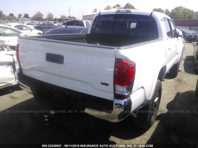 3TMAZ5CN8GM024911 - 2016 TOYOTA TACOMA DBL CAB/SR5/TRD SPORT/OR WHITE photo 4