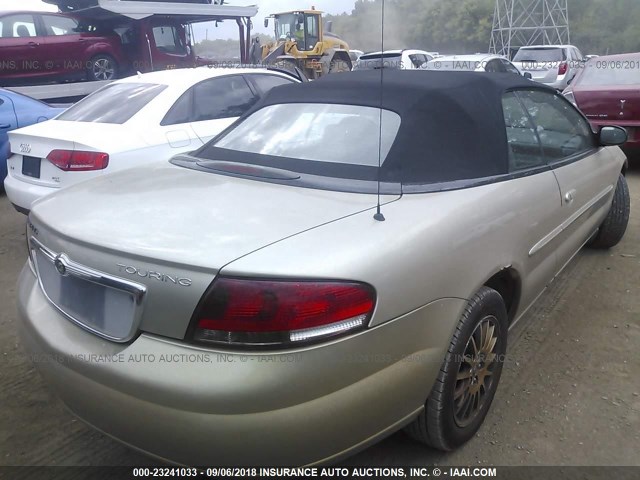 1C3EL55R46N257745 - 2006 CHRYSLER SEBRING TOURING GOLD photo 4