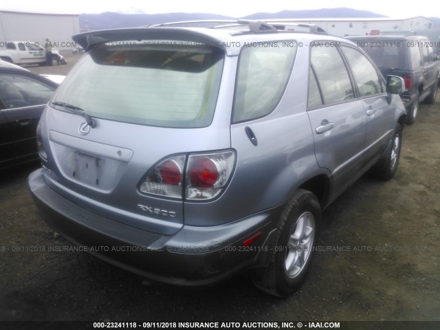 JTJHF10UX10202689 - 2001 LEXUS RX 300 SILVER photo 4