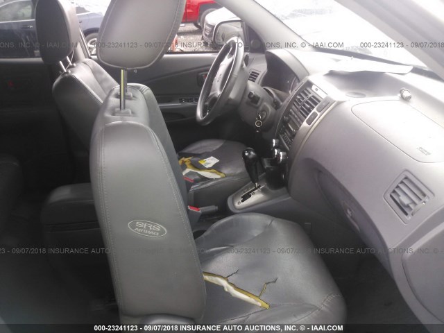 KM8JN12D25U178872 - 2005 HYUNDAI TUCSON GLS/LX SILVER photo 5